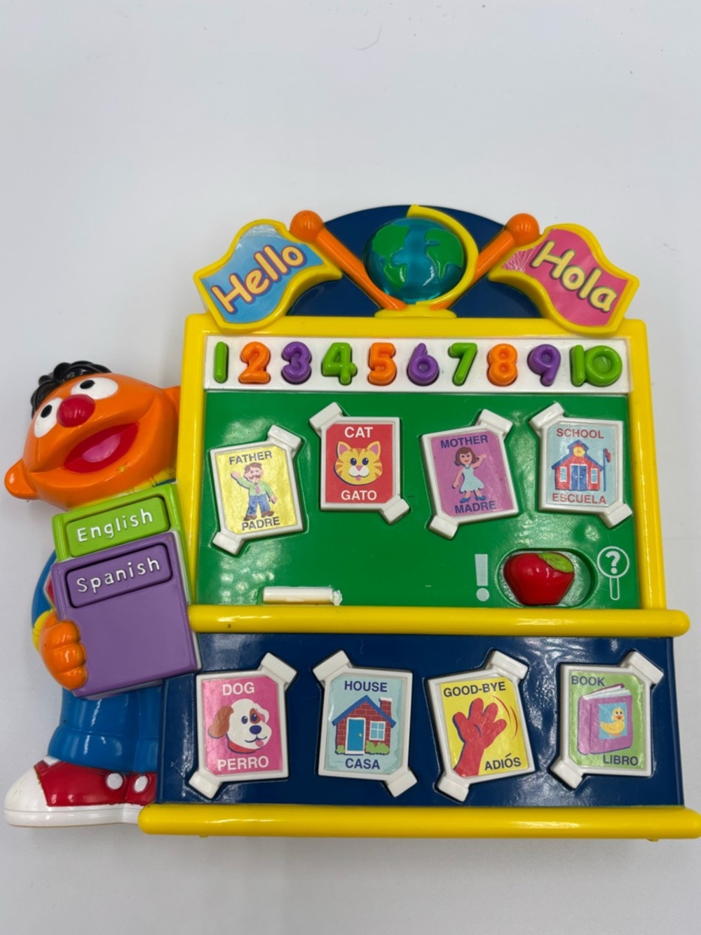 Vintage 2001 Mattel Sesame Street Language Lessons Rare Bilingual Toy
